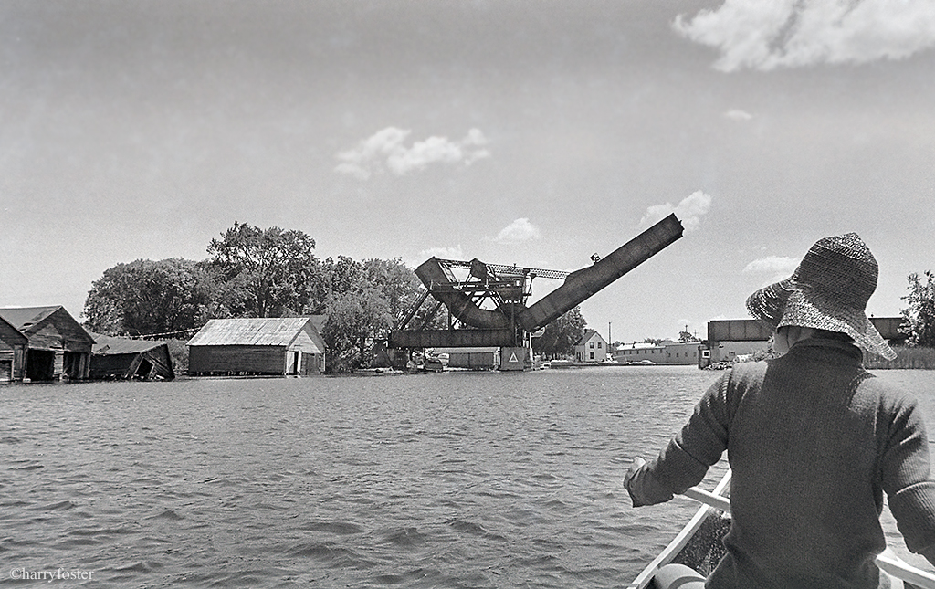 Approaching Smith's Falls and their large lift bridge