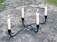 four candle table set-up