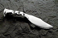 Railroad spike knife