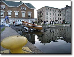 lauching a longboat