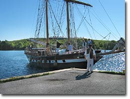 Tall ship approches