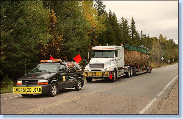 Trucking the boat to Canada