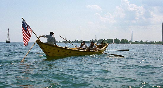 Mark Pergunas and his bateau