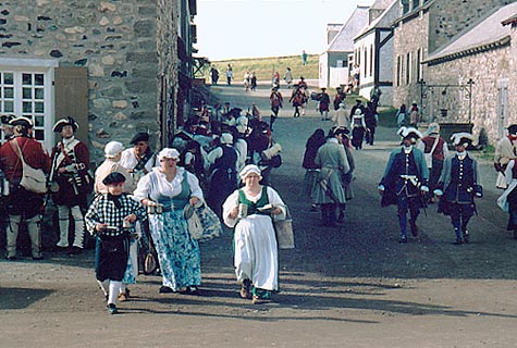 Re-enactors at Louisburg