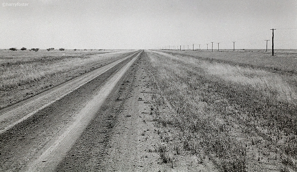 Endless track or road.